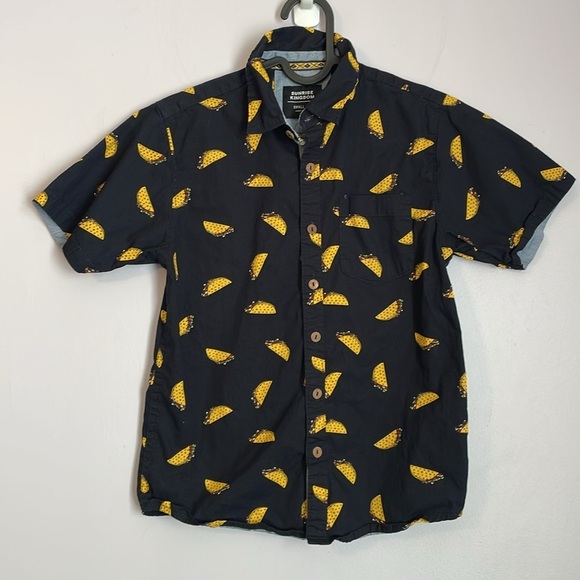 Sunrise Kingdom Navy Taco Button Up Shirt size Small (8) - Picture 1 of 15